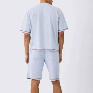 Conjuntos Casuales de Verano para Hombre, Talla Grande, Teñido Liso, Mezcla de Poliéster/Algodón, Personalizados OEM, Calidad Premium, Transpirables y Extra Grandes - Product Image 5