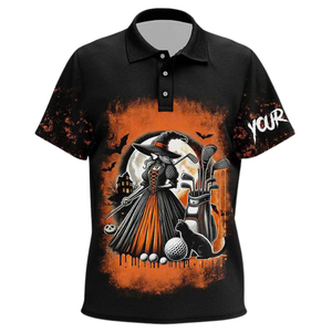 Halloween Polo Shirt Personnalisé Uniforme Enseignants Collège Personnel Canada Usine Fournisseur - Product Image 3