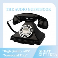 Großhandel Hochzeits-Audio-Gästebuch Telefon Retro Antik Sprachnachrichtenrekorder Telefon für Geburtstagsfeier Event-Dekoration