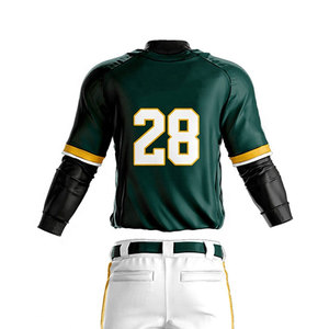 Uniforme de baseball surdimensionné en polyester respirant à 100 % avec logo personnalisé, prix abordable pour hommes - Product Image 6