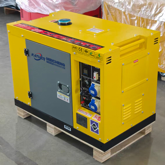 Portable Silent Diesel 5kW 8kVA 10kW 12kVA 15kVA Electrical Generator 1Phase 3 Phase 110V/380V Industrial Alternator Power Plant