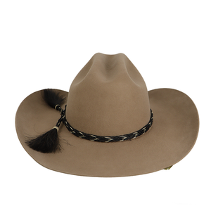 Chapeau de cowboy rayé en laine bleu clair imprimé par sublimation, unisexe, adulte, décontracté, plage, printemps, été, respirant, coupe-vent - Product Image 3