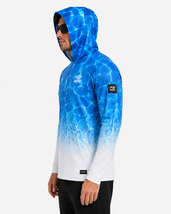 Sudadera con Capucha de Pesca de Manga Larga Unisex F2 WIN, Estampado Digital, UPF 50, Anti-UV, Patrón Animal, Transpirable, Secado Rápido, 100% Poliéster - Product Image 5