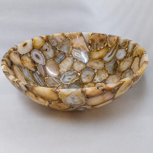 Lavabo de baño de ágata semipreciosa, lavabo de lujo con piedras preciosas, lavabo de piedra de ágata natural, lavabo de piedra de cristal. - Product Image 2