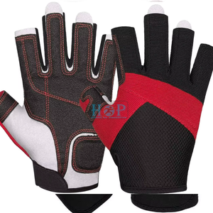 Professional Marine <b>Sailing</b> <b>Gloves</b> with Breathable Lightweight Design Reinforced Wear Resistant Palm Secure Adjustable Wrist - Product Image 1