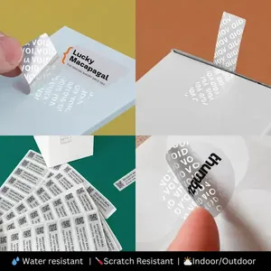Étiquettes de sécurité anti-effraction personnalisées VOID, étiquettes d'emballage de garantie anti-effraction - Product Image 2