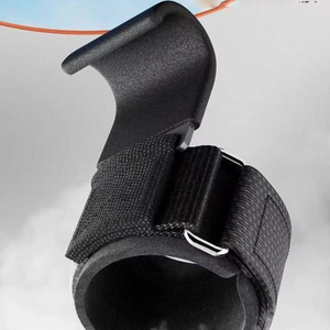 Sangles de musculation en cuir de haute qualité avec crochets, antidérapantes et respirantes pour l'entraînement en salle de sport - Product Image 6