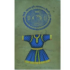 Œuvre d'art créative peinte à la main sur papier à timbres vintage avec un style artistique moderne et épuré - Product Image 3