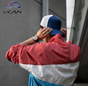 Fashion Ripped Embroidery Trucker Mesh Hat Custom Logo Snapback Cap for Sports Outdoor Streetwear Hip Hop Beach - Product Image 1