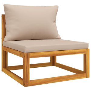 Ensemble de salon de jardin marron avec structure en bois naturel Modèle D0100H7BHN6 pour l'amusement en plein air - Product Image 5