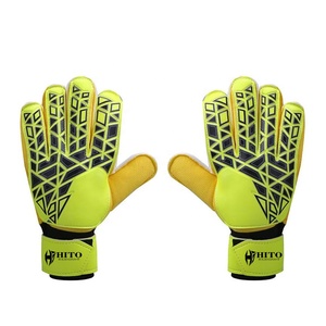Gants de gardien de but de football à doigts entiers, design personnalisé, vert, impression sérigraphique sur latex allemand, 4 mm, coupe négative allemande - Product Image 5
