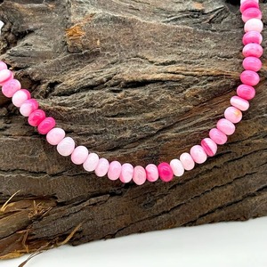 Natural Candy Pink <b>Opal</b> Shaded Beaded Choker <b>Necklace</b> 7MM 9MM Pink <b>Opal</b> Gemstone <b>Necklace</b> Genuine Pink <b>Opal</b> Jewelry Making Bulk - Product Image 5