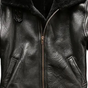 <b>Leather</b> <b>Jacket</b> Premium Zip Up <b>Leather</b> Outerwear Contemporary Casual Wear OEM Manufacturer Export Production - Product Image 5