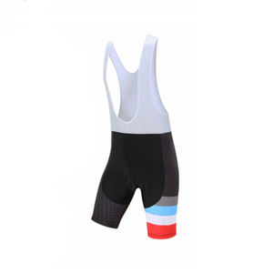 Ensemble de maillot de cyclisme à manches courtes, rayures noires, rouges, bleues et blanches, séchage rapide, vêtements de vélo pour hommes et femmes - Product Image 3