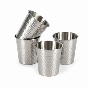 Gobelet en acier inoxydable de qualité alimentaire, verre à boire en métal incassable, tasse en acier réutilisable et écologique pour restaurant et maison - Product Image 6
