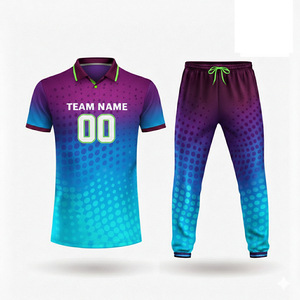 <b>Cricket</b> Uniform with Lightweight Comfortable 100% Polyester Anti-Bacterial Winter Print Logo Made in Pakistan - Product Image 4