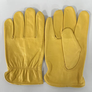 Gants de conducteur en cuir personnalisés, prix d'usine OEM ODM, cuir véritable souple, confortables, durables, gants de travail de sécurité - Product Image 1