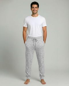 Ensemble pyjama décontracté pour homme, t-shirt à manches longues et short, vêtements de maison décontractés, coton doux, respirant, séchage rapide, vêtements de nuit - Product Image 2