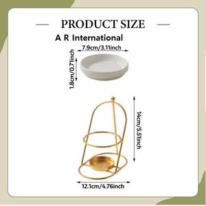 Nouveau design, brûleur d'aromathérapie en céramique écologique, diffuseur d'huiles essentielles, lampe chauffante, lampe à cire fondante, usage domestique - Product Image 2