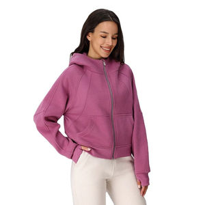 เสื้อฮู้ดซิปเต็มตัวทรงหลวมสไตล์ใหม่สำหรับฤดูหนาว เหมาะสำหรับโยคะ ฟิตเนส วิ่งจ๊อกกิ้ง และเป็นแจ็คเก็ตแทรคสูท - Product Image 1