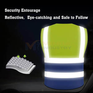 Gilet de travail pour hommes, haute visibilité, vêtements de travail de sécurité, respirant, léger, durable, confortable, gilet de sécurité réfléchissant - Product Image 6