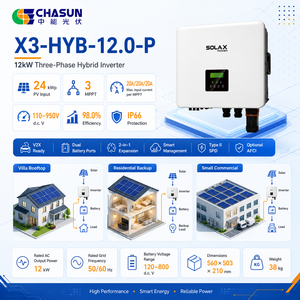 Onduleur solaire hybride monophasé <span class=keywords><strong>SolaX</strong></span> <span class=keywords><strong>12kW</strong></span> X3-HYB G4 PRO 3 MPPT 20A 200% surdimensionnement 200% EPS IP66 Commercial AC - Product Image 3