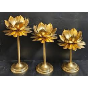 bols décoratifs en métal en forme de lotus - Product Image 3