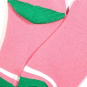 Calcetines Deportivos Personalizados Rosa Verde para Mujer, Mezcla de Algodón, Calcetines Deportivos Atléticos, Calcetines Casuales para Uso Diario, Calcetines de Punto Cómodos y a la Moda - Product Image 5