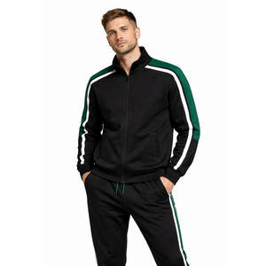 Conjunto de Sudadera y Pantalones Deportivos para Hombre, Corte Ajustado, con Logotipo Personalizado, Tallas Grandes, Estilo Hip Hop, Tejido de Punto - Product Image 1