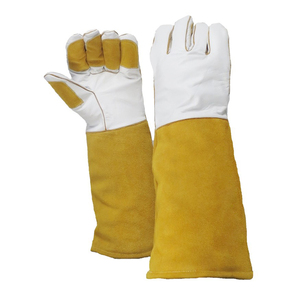 Gants de travail pour la lutte contre les incendies, la sécurité industrielle et la protection des mains, gants de soudeur de qualité supérieure en cuir de vachette grainé, gants de soudage TIG/MIG - Product Image 5