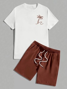 Ensemble de t-shirts d'été courts pour hommes, personnalisés, en gros, très demandés, confortables et respirants - Product Image 4