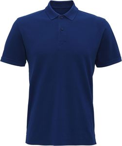 Chemise de golf pour homme en coton bleu marine infroissable, personnalisable en gros, avec logo et motif imprimé - Product Image 1