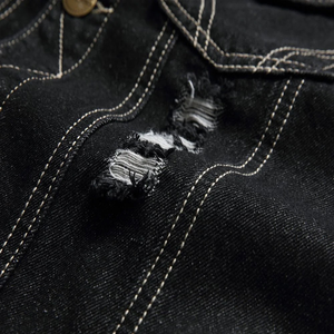 Premium High Quality Autumn Men's Woven Denim Vest Button Sleeveless Breathable Casual Wear Customizable OEM Service - Product Image 4
