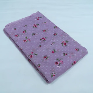 Tela de encaje de malla de poliéster georgette de alta calidad con bordado maltado para ropa de novia, textiles para el hogar y prendas de vestir - Product Image 1