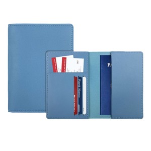 Genuine Luxury Quality PU Leather Customized RFID Protect Passport Cover & <b>Holder</b> Travel Wallet with Sim TF Card Slot - Product Image 1