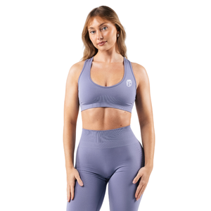 Soutien-gorge de sport sans coutures pour femme, dos ouvert, coupe sculptante, maintien extensible pour yoga, gym, entraînement, performance, vêtements de sport - Product Image 1