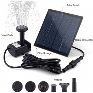 Pompe à eau solaire submersible 1,8 W pour bassin d'oiseaux et fontaine de jardin avec panneau séparé, pompe solaire OEM pour fontaine – Vente en gros - Product Image 2