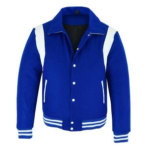 Chaquetas Varsity de Invierno para Hombre, Manga Larga, Bordado Personalizado en la Parte Delantera, 100% Lana, Resistentes al Viento, Transpirables y Ecológicas - Product Image 4