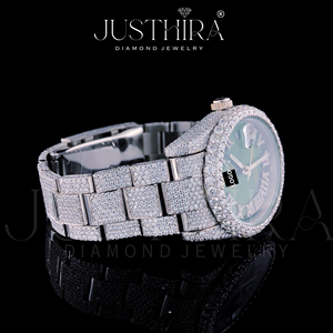 Reloj de Marca con Incrustaciones de Diamantes Moissanite, Estilo Hiphop, en Plata 925, Ideal para Regalo de Compromiso, Boda o Aniversario - Product Image 4