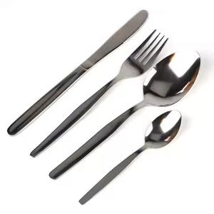 Stylish Metal Spoon And Fork Set Cutlery Set Modern Stainless <b>Flatware</b> Collection For Cafe Restaurant Hospitality - Product Image 1