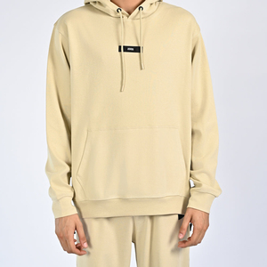 Ensemble de survêtement beige personnalisé avec logo, vente en gros, streetwear oversize, pantalon de survêtement épais pour homme, 400 GSM - Product Image 5
