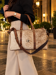 Bolsa de Viaje Unisex de Cuero Vacuno de Diseño Único con Estampados de Animales, de Alta Calidad, Gran Capacidad, Multifuncional y Hecha a Mano - Product Image 3