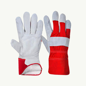 Gants de travail d'hiver résistants au froid Bio Liner, doublure chauffante, cuir de vachette, imperméables, pour entrepôt frigorifique, rouge et gris - Product Image 5