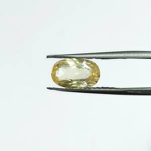 Zafiro amarillo ovalado natural de 3,99 quilates de Sri Lanka, piedras preciosas sueltas para la fabricación de joyas y anillos YOIS-203 - Product Image 2