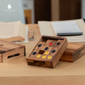 Setting Sun: Rompecabezas de Bloques Deslizantes de Madera para Adultos, Producto Educativo STEM, Regalo, Venta al por Mayor, OEM, Artesanía Tailandesa Ecológica - Product Image 5
