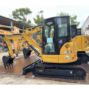 Mini-excavatrice sur chenilles CAT 304E CR d'occasion, 5 tonnes, excavatrice compacte à rayon de braquage court pour la construction - Product Image 5