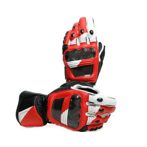 Gants de moto en cuir de haute qualité professionnels avec protection des articulations, matière respirante, idéaux pour les hommes - Product Image 2