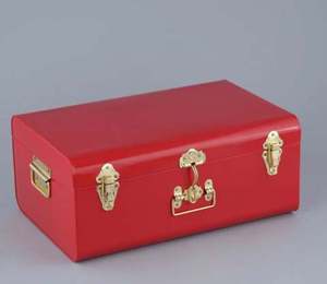 Hammered Design Golden <b>Trunk</b> Box <b>Metal</b> Chest For Home Use Portable Lightweight For Cloths & Jewelry Store <b>Trunk</b> Box - Product Image 3