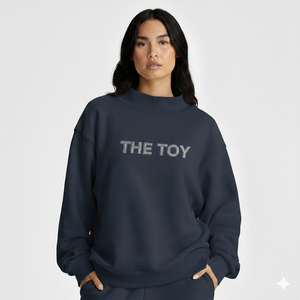 เสื้อสเวตเชิ้ตผู้หญิงไซส์ใหญ่ สไตล์สตรีทแวร์ลำลอง แขนยาว คอเต่า ผ้าฟลีซ ปักลาย ราคาส่งถูก จำนวนมาก สำหรับฤดูใบไม้ร่วง - Product Image 6