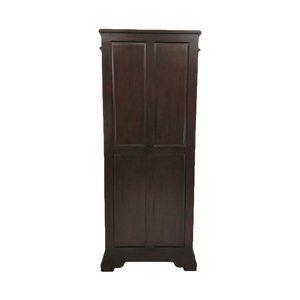 Armoire de présentation haute modulaire en bois massif d'acajou de style antique, écologique et faite à la main, facile à assembler pour le salon de la maison - Product Image 4